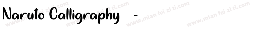 Naruto Calligraphy 字体字体转换